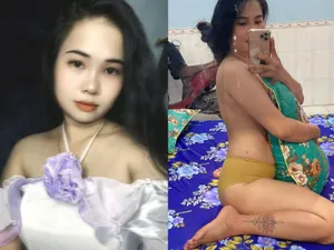 Người vợ dâm cằm điện thoại tự quay người chồng làm tình mình